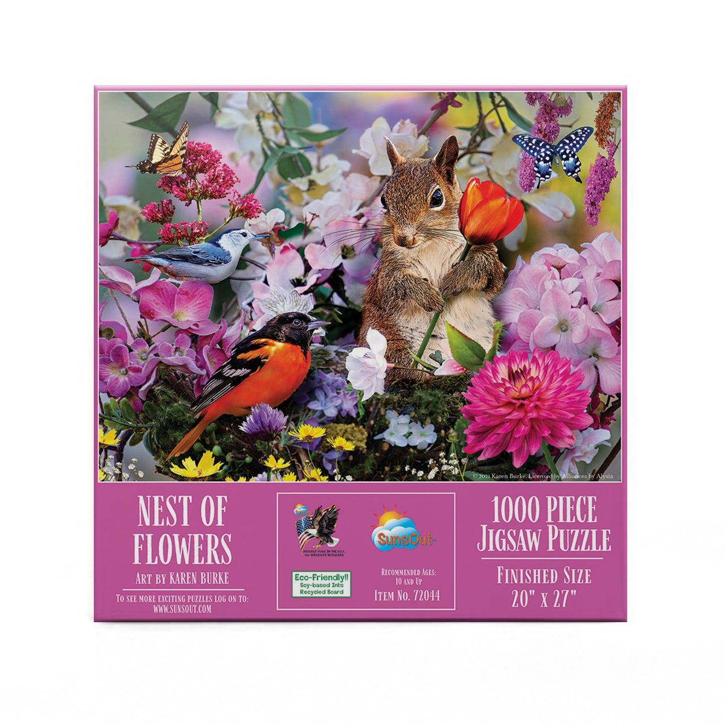 Nest of Flowers - 1000 Piece Jigsaw Puzzle