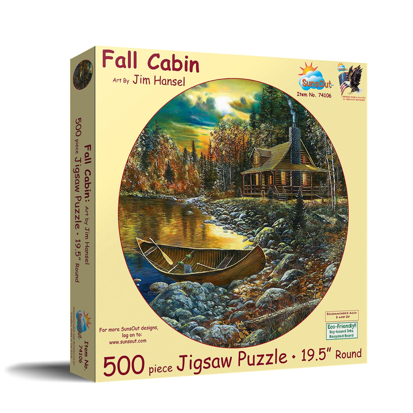 Fall Cabin - 500 Piece Jigsaw Puzzle