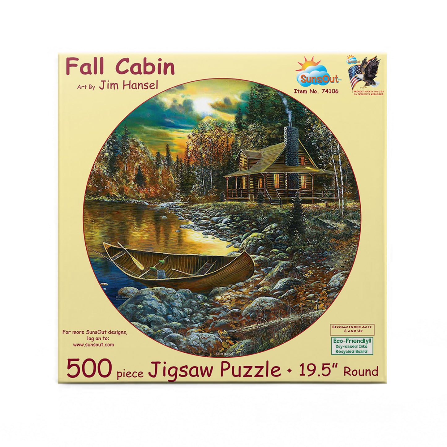 Fall Cabin - 500 Piece Jigsaw Puzzle