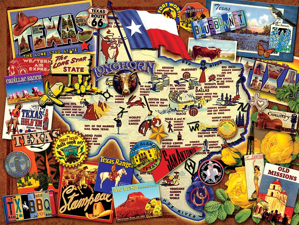 Texas: The Lone Star State - 500 Piece Jigsaw Puzzle