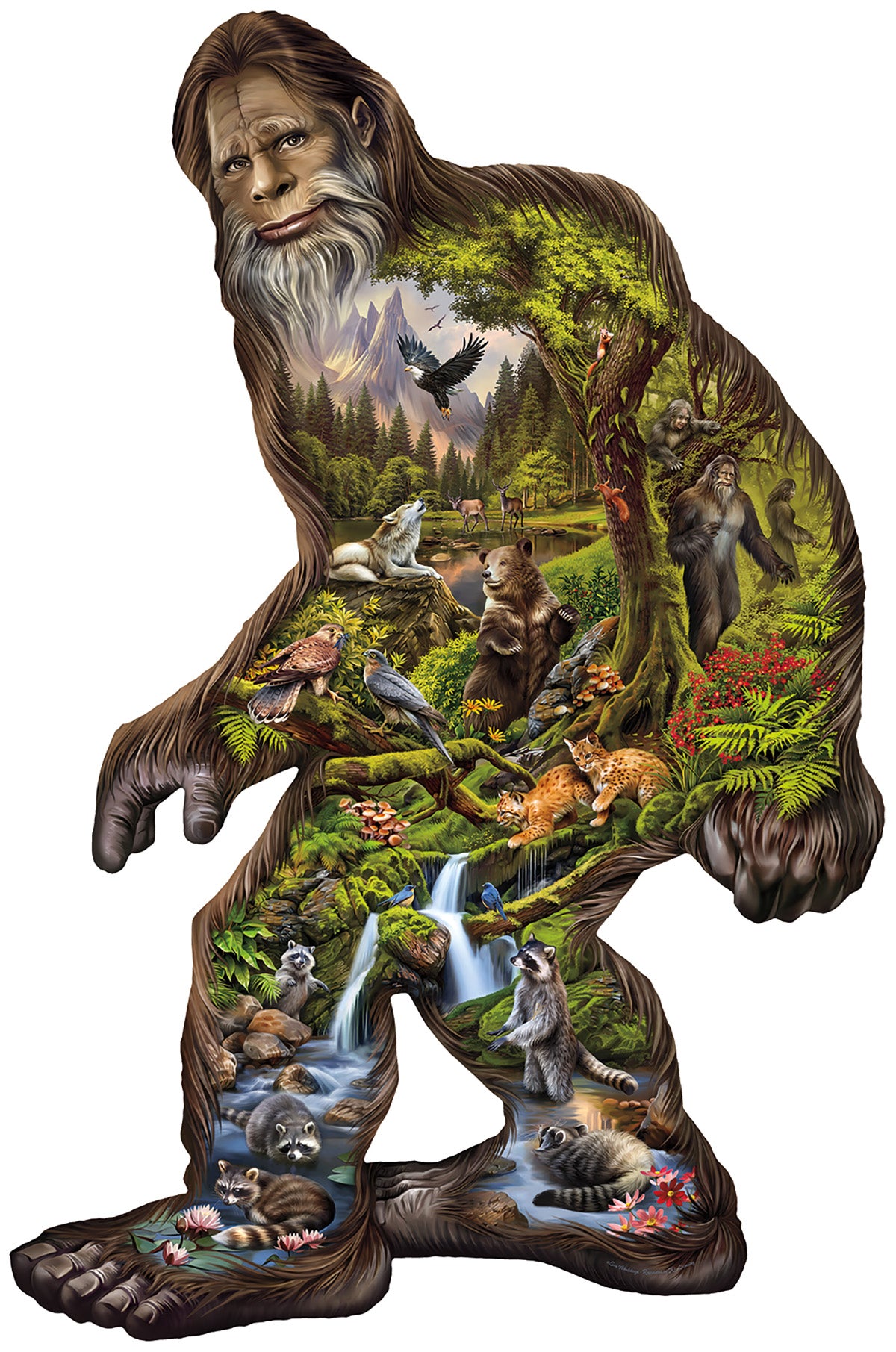 Out of the Forest - Shaped 850 Piece Jigsaw Puzzle