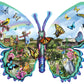 Butterfly Farm - Shaped 1000 Piece Jigsaw Puzzle