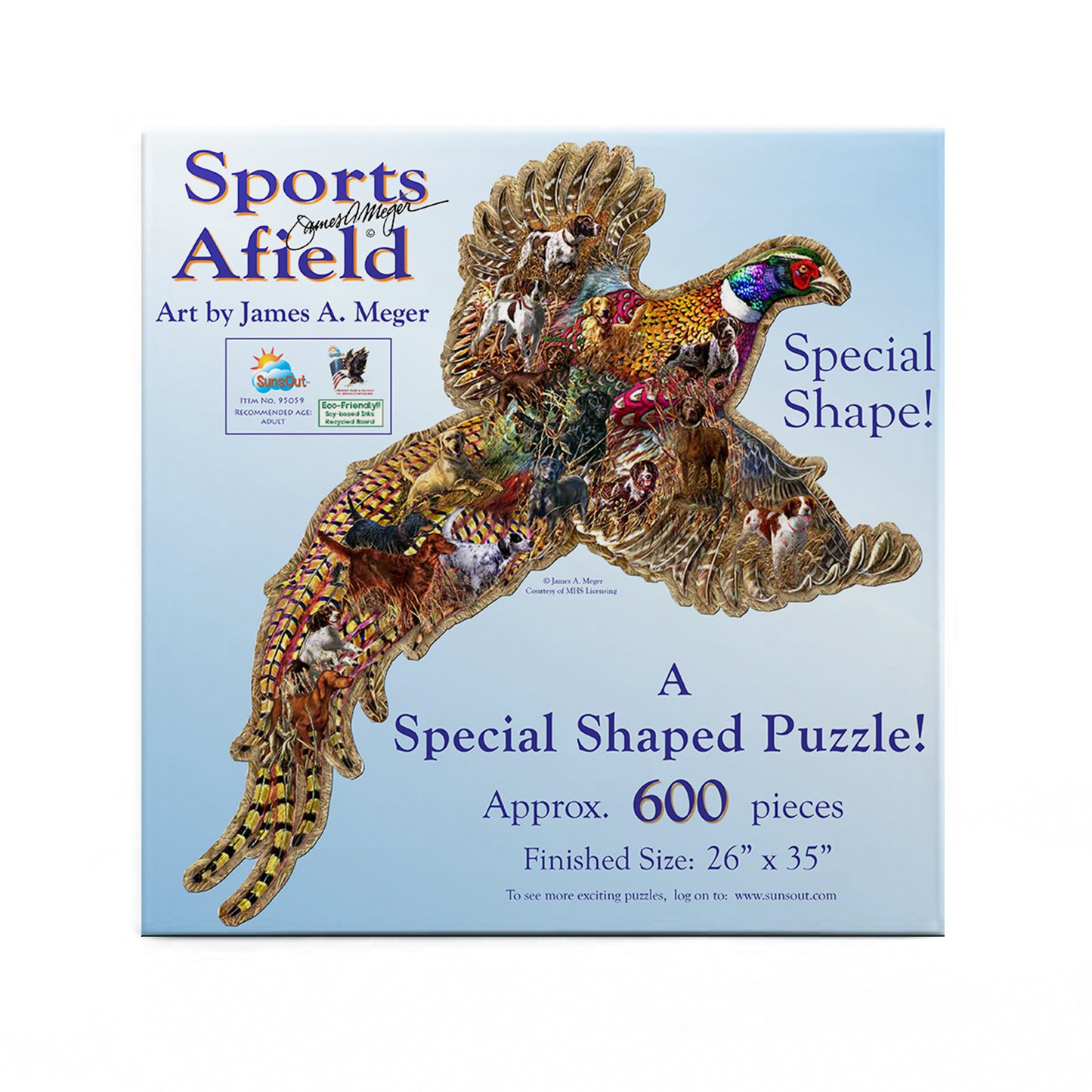 Sports Afield (Pheasant Days) - Shaped 600 Piece Jigsaw Puzzle