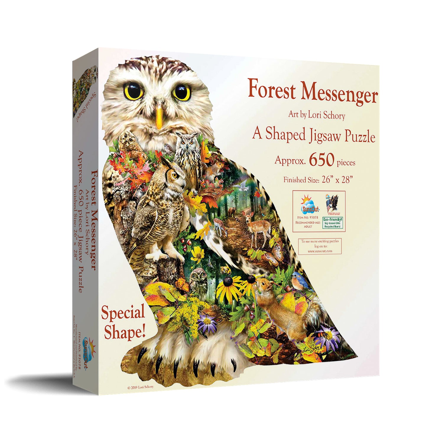 Forest Messenger - Shaped 650 Piece Jigsaw Puzzle