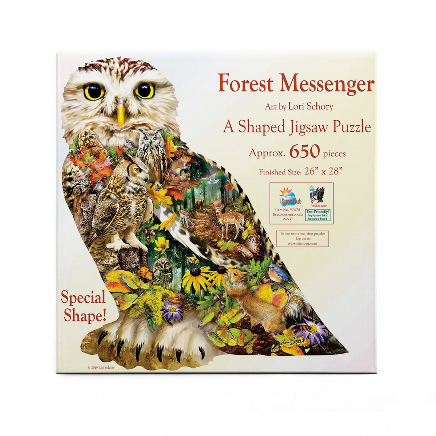 Forest Messenger - Shaped 650 Piece Jigsaw Puzzle