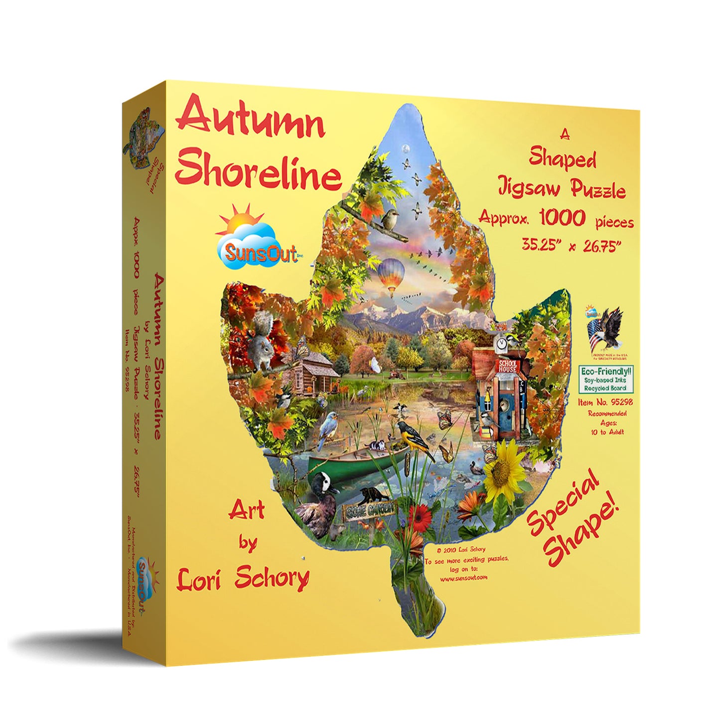 Autumn Shoreline - Shaped 1000 Piece Jigsaw Puzzle