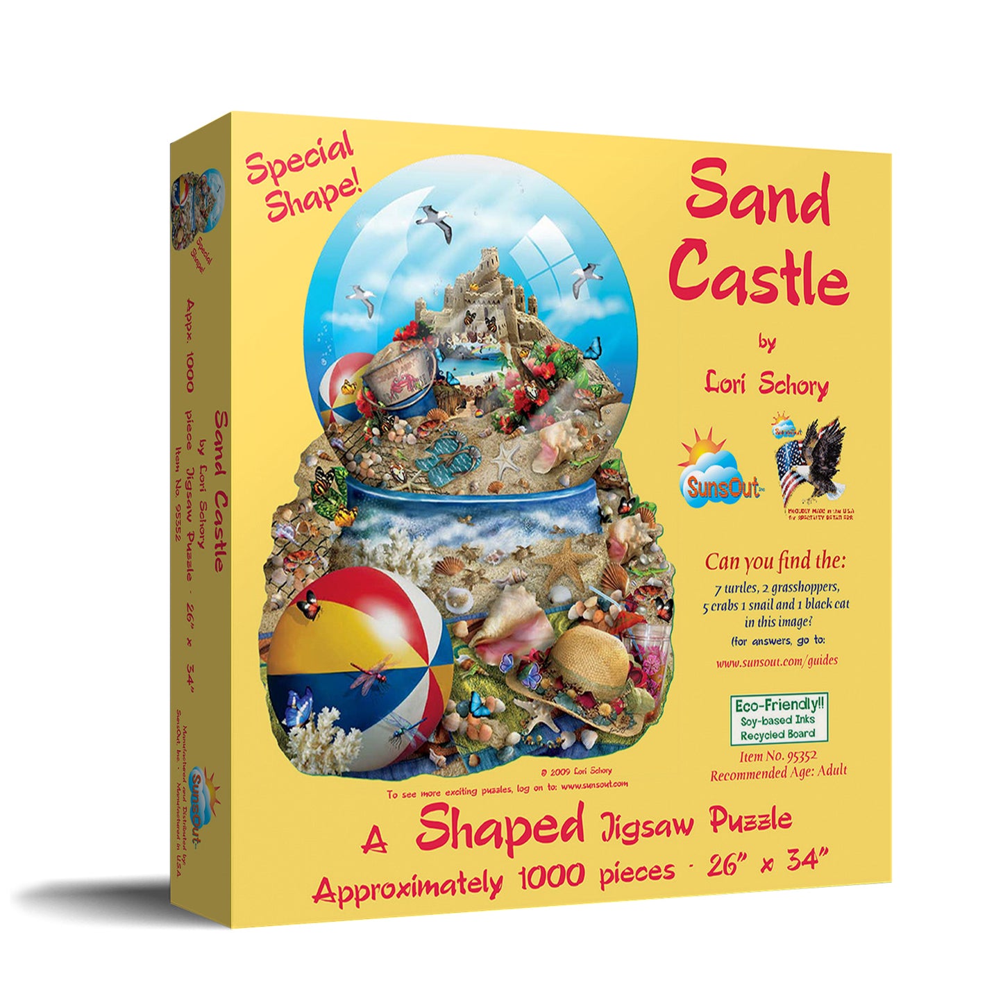 Sandcastle - Shaped 1000 Piece Jigsaw Puzzle