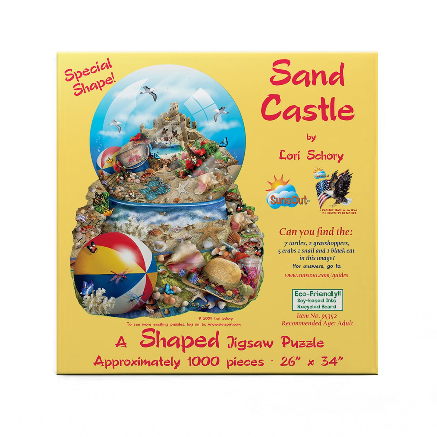 Sandcastle - Shaped 1000 Piece Jigsaw Puzzle