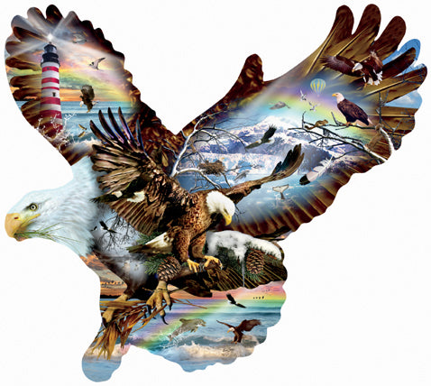 Eagle Eye - Shaped 1000 Piece Jigsaw Puzzle