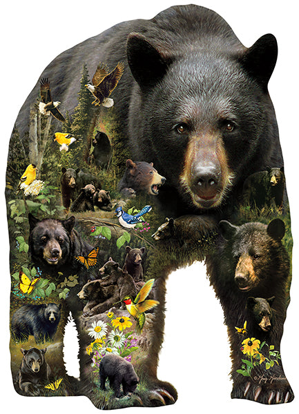 Forest Bear - Shaped 1000 Piece Jigsaw Puzzle