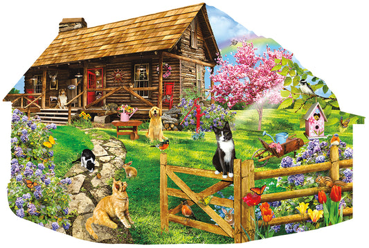 Mountain Spring - Shaped 1000 Piece Jigsaw Puzzle
