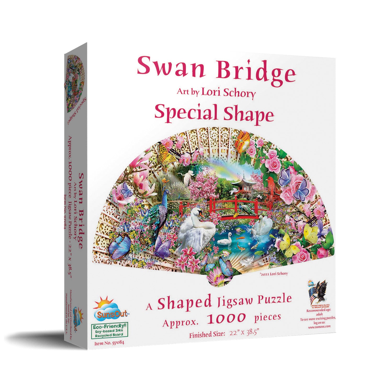 Swan Bridge - Shaped 1000 Piece Jigsaw Puzzle