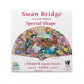 Swan Bridge - Shaped 1000 Piece Jigsaw Puzzle