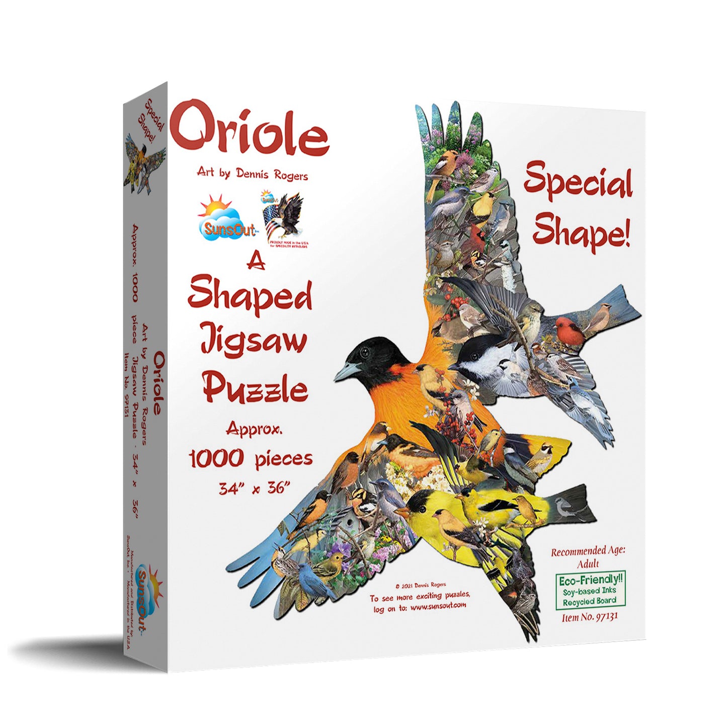 Oriole - Shaped 1000 Piece Jigsaw Puzzle