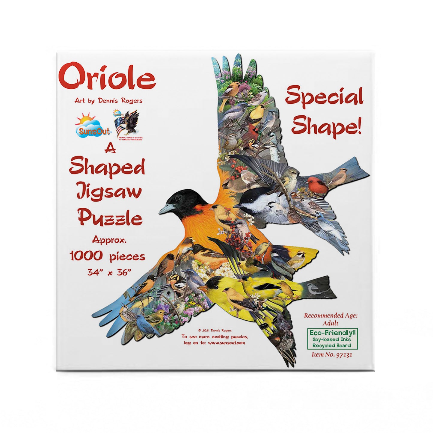 Oriole - Shaped 1000 Piece Jigsaw Puzzle