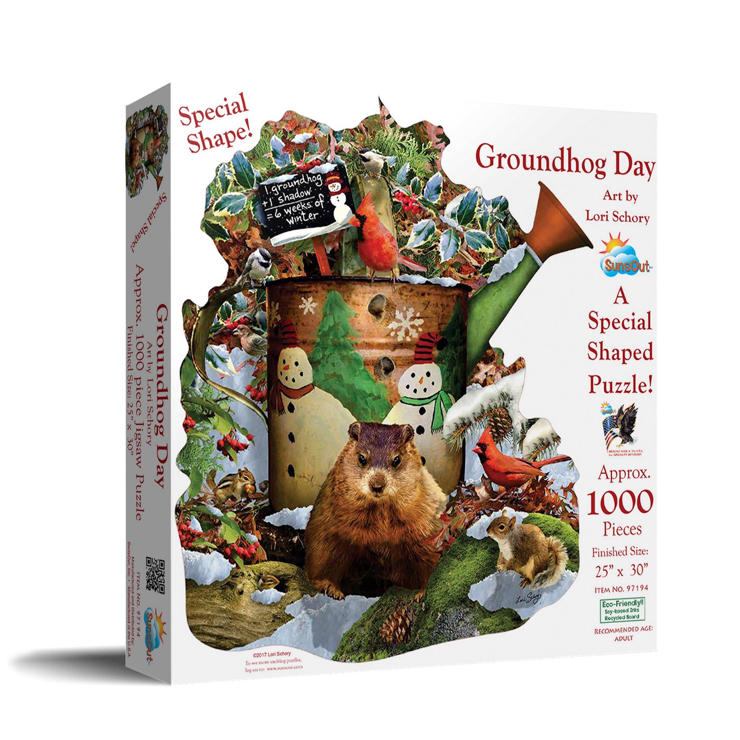 Groundhog Day - Shaped 1000 Piece Jigsaw Puzzle